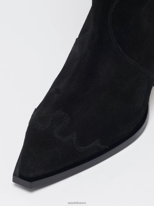 Aeyde ariel Suède noir R4DZ2261 chaussure