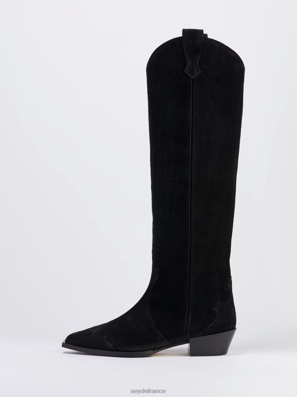 Aeyde aruna Suède noir R4DZ2267 chaussure