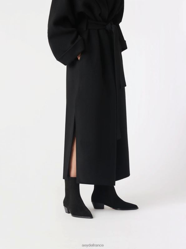 Aeyde bélinda Suède noir R4DZ232 chaussure