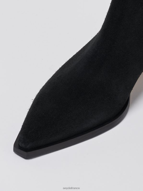 Aeyde bélinda Suède noir R4DZ232 chaussure