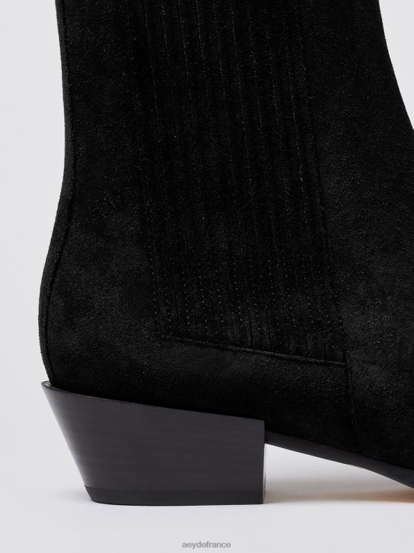 Aeyde bélinda Suède noir R4DZ232 chaussure