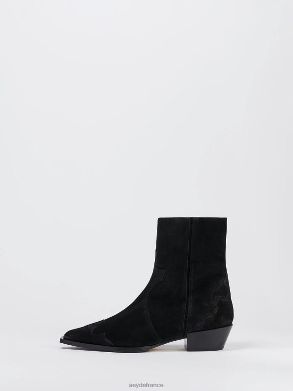 Aeyde hester Suède noir R4DZ2258 chaussure