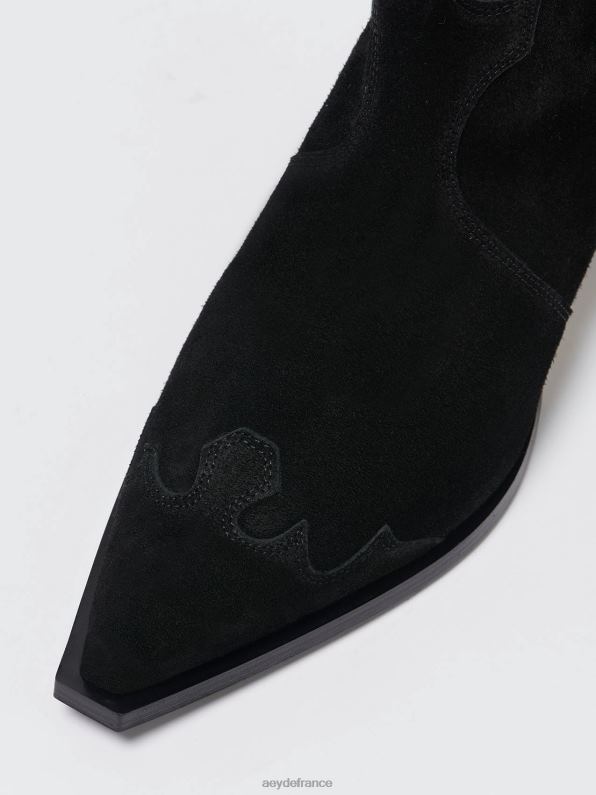 Aeyde hester Suède noir R4DZ2258 chaussure