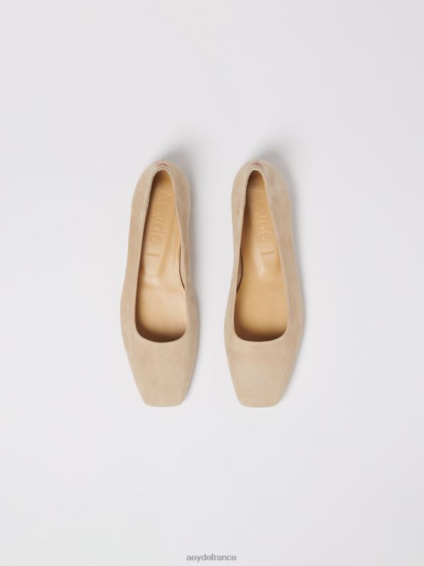 Aeyde ida daim latté R4DZ2199 chaussure