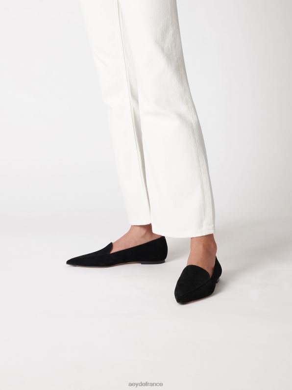 Aeyde marthe Suède noir R4DZ2210 chaussure