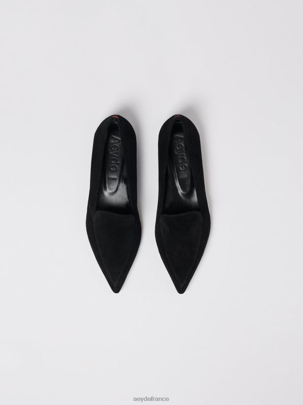 Aeyde marthe Suède noir R4DZ2210 chaussure