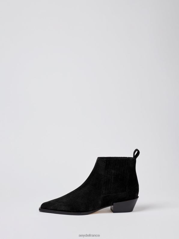 Aeyde être un Suède noir R4DZ251 chaussure