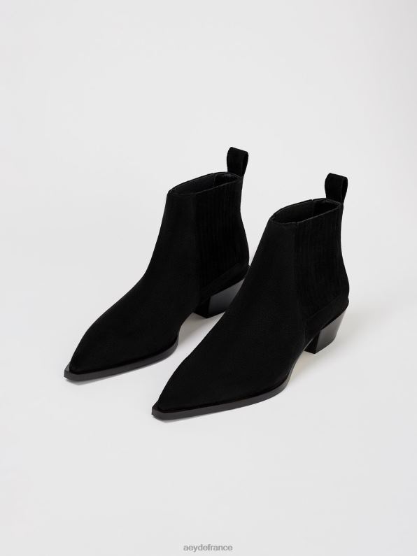 Aeyde être un Suède noir R4DZ251 chaussure