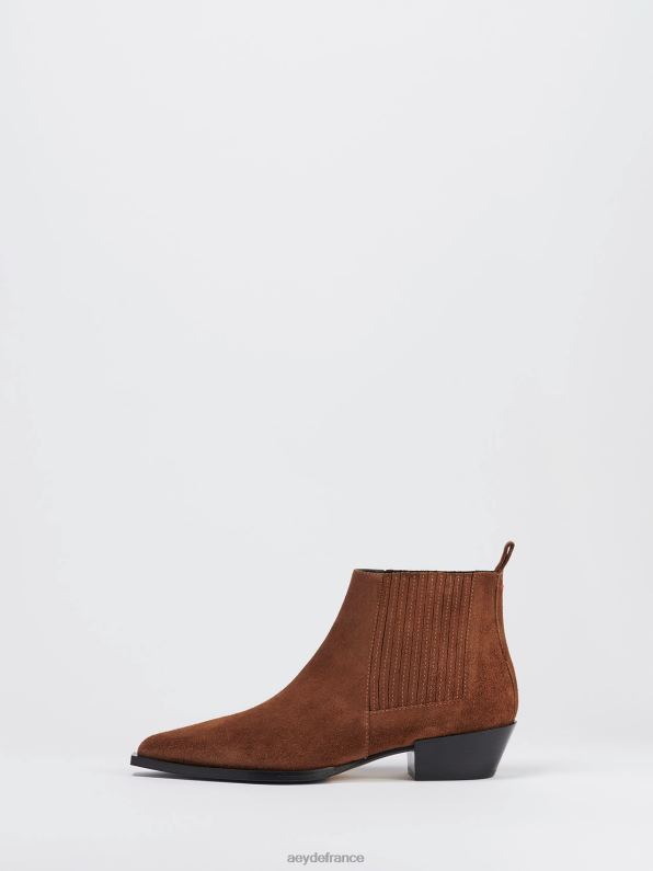 Aeyde être un daim marron R4DZ252 chaussure