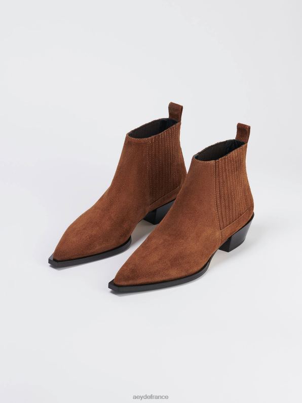 Aeyde être un daim marron R4DZ252 chaussure