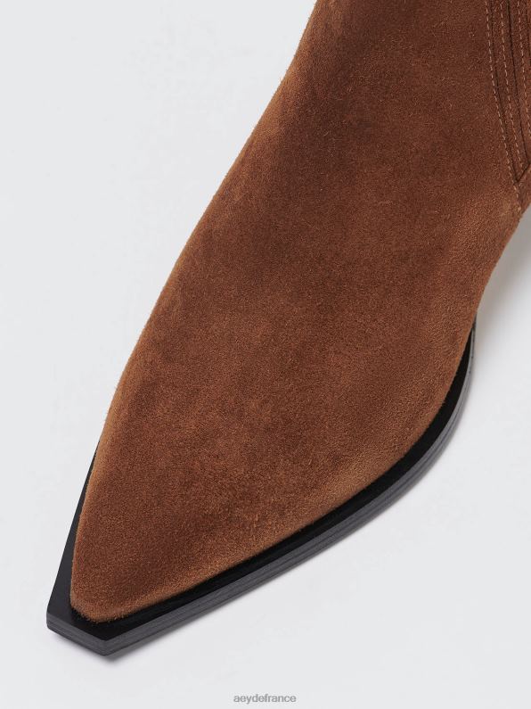 Aeyde être un daim marron R4DZ252 chaussure