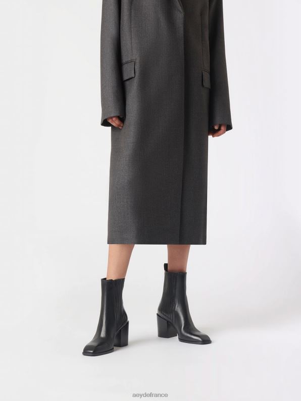 Aeyde Nat veau noir R4DZ270 chaussure