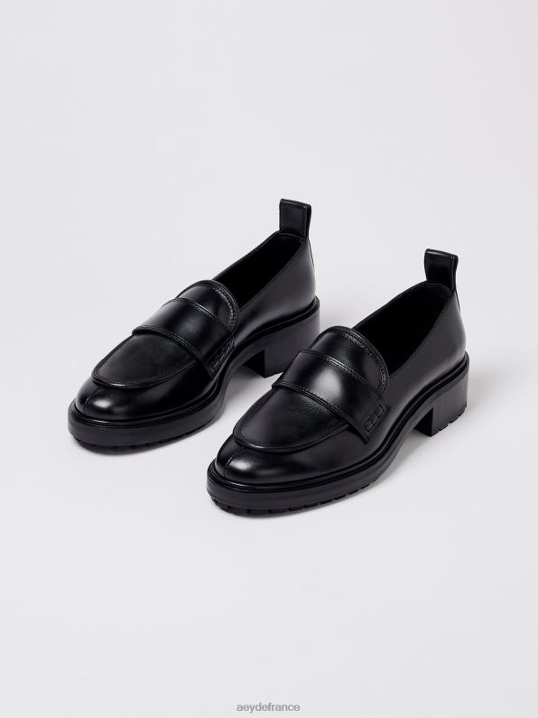 Aeyde Ruth veau noir R4DZ2235 chaussure