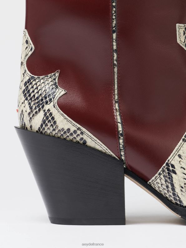 Aeyde ariel porto/veau crémeux/serpent R4DZ2262 chaussure