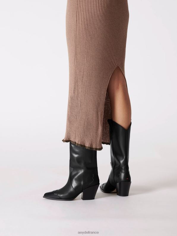 Aeyde ariel veau noir R4DZ2259 chaussure