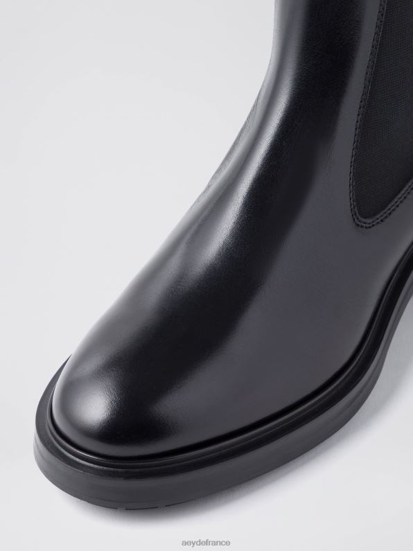 Aeyde blanche veau noir R4DZ213 chaussure