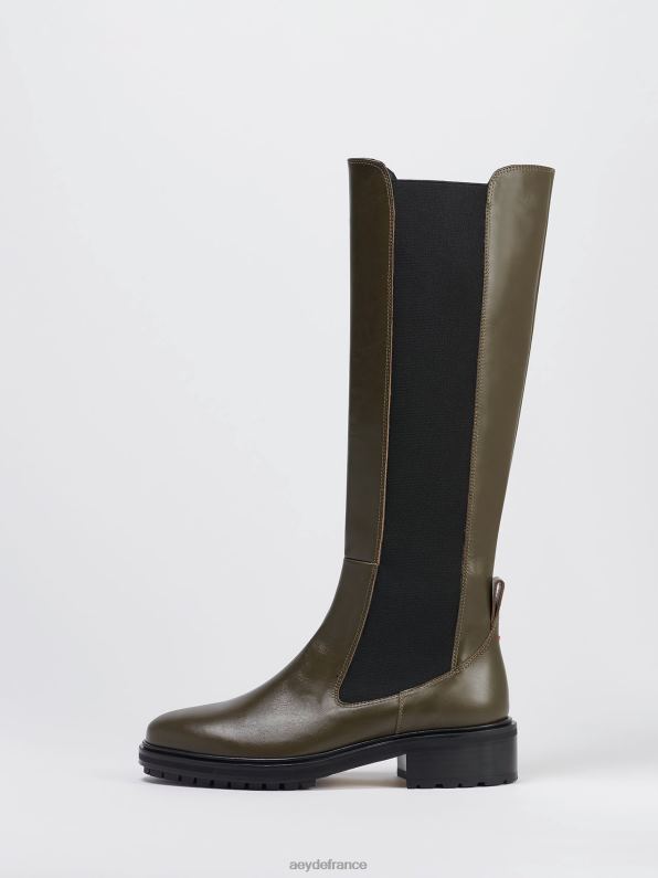 Aeyde blanche veau olive R4DZ215 chaussure