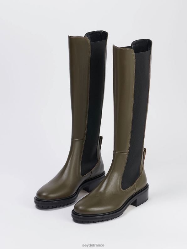 Aeyde blanche veau olive R4DZ215 chaussure