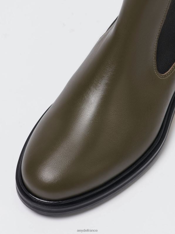 Aeyde blanche veau olive R4DZ215 chaussure