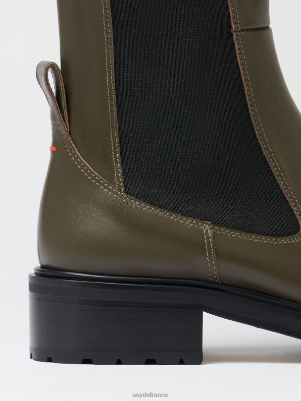 Aeyde blanche veau olive R4DZ215 chaussure