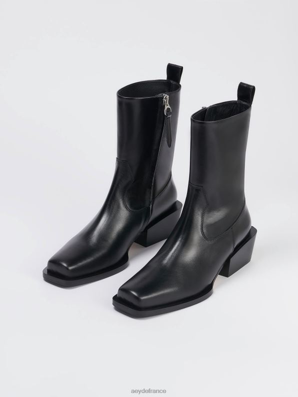 Aeyde facture veau noir R4DZ229 chaussure