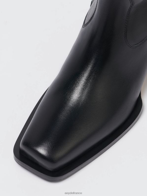 Aeyde facture veau noir R4DZ229 chaussure