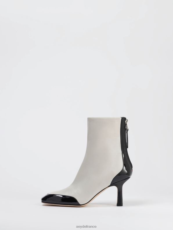 Aeyde lis craie/veau noir/vernis R4DZ2271 chaussure