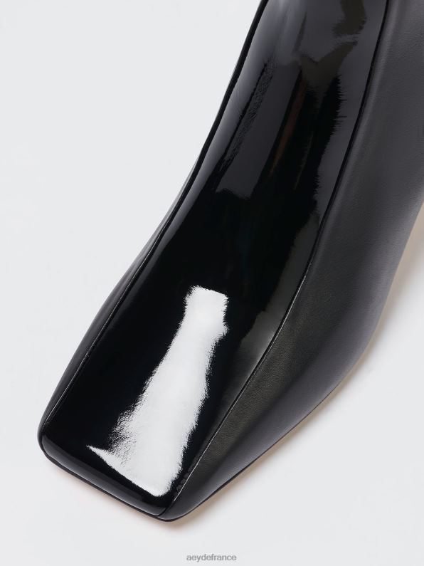 Aeyde manou veau noir/vernis R4DZ2112 chaussure