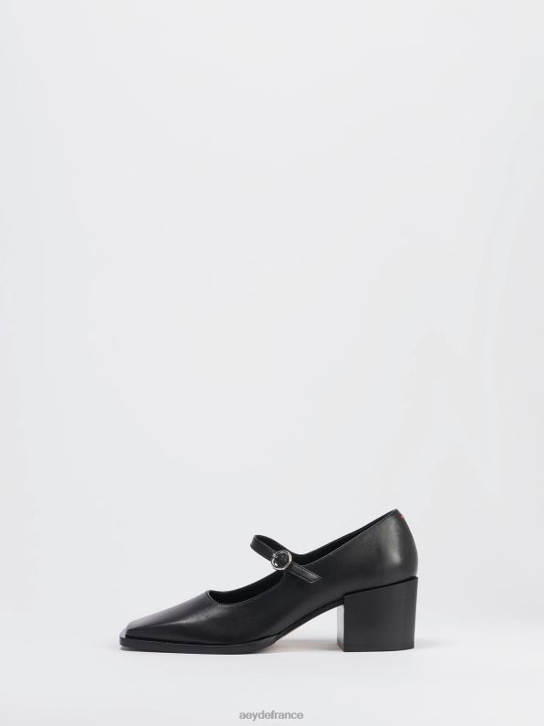 Aeyde n'importe qui veau noir R4DZ2177 chaussure