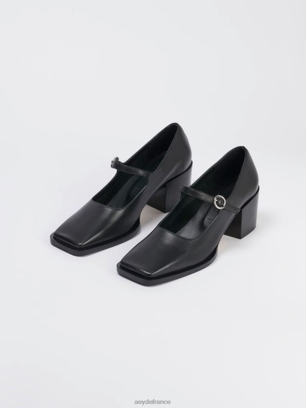 Aeyde n'importe qui veau noir R4DZ2177 chaussure