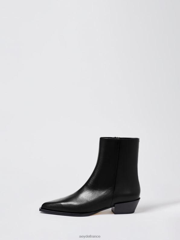 Aeyde rubis veau noir R4DZ236 chaussure