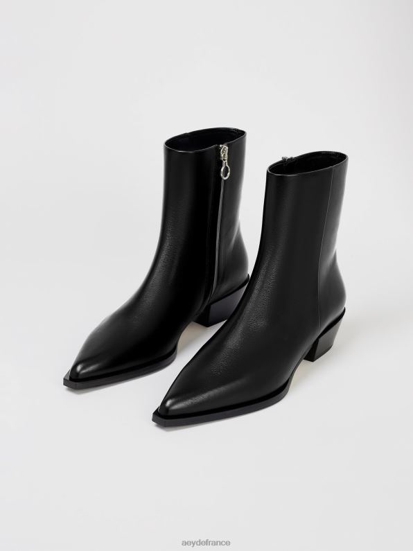 Aeyde rubis veau noir R4DZ236 chaussure
