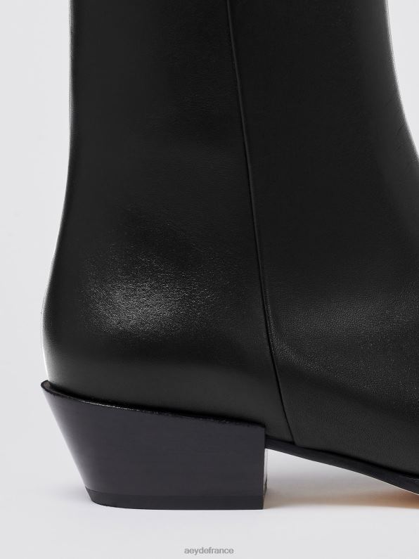 Aeyde rubis veau noir R4DZ236 chaussure