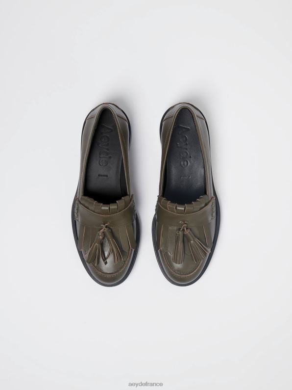 Aeyde Éryne veau olive R4DZ2240 chaussure