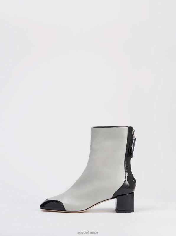 Aeyde suki craie/veau noir/vernis R4DZ276 chaussure