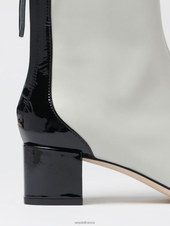 Aeyde suki craie/veau noir/vernis R4DZ276 chaussure