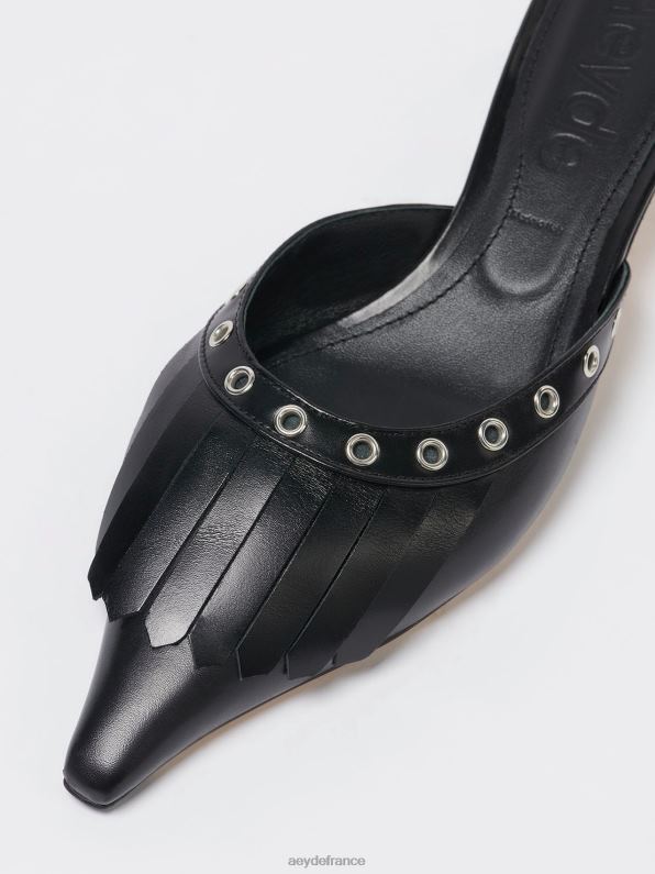 Aeyde tania veau noir R4DZ298 chaussure